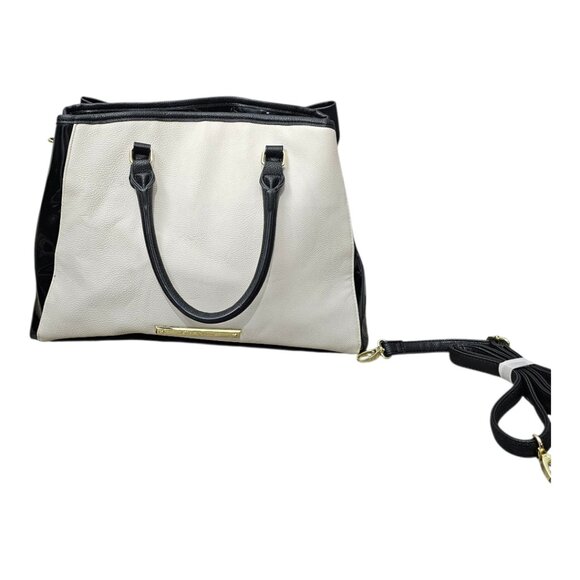 Betsey Johnson New Double Big Bow Black And White Satchel Shoulder Handbag - Picture 11 of 16